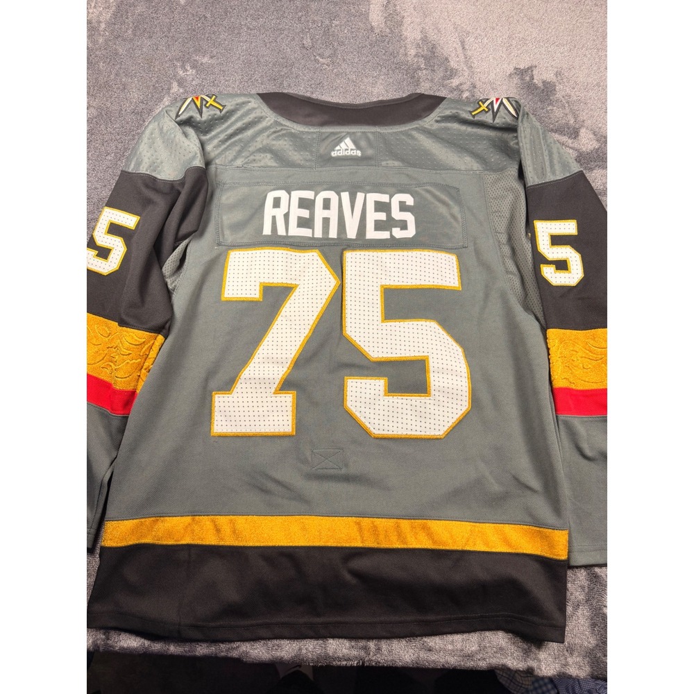 Adidas Vegas Golden Knights Ryan Reaves 75 Jersey Mens 52 Steel Grey Climalite